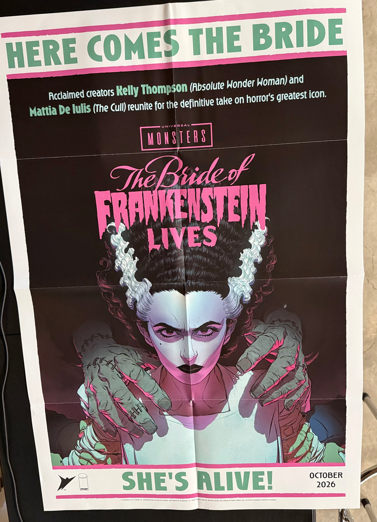 Monsters Double-Sided Phantom of the Opera/The Bride of Frankenstein Lives Promo Poster (Retailer Exlusive)