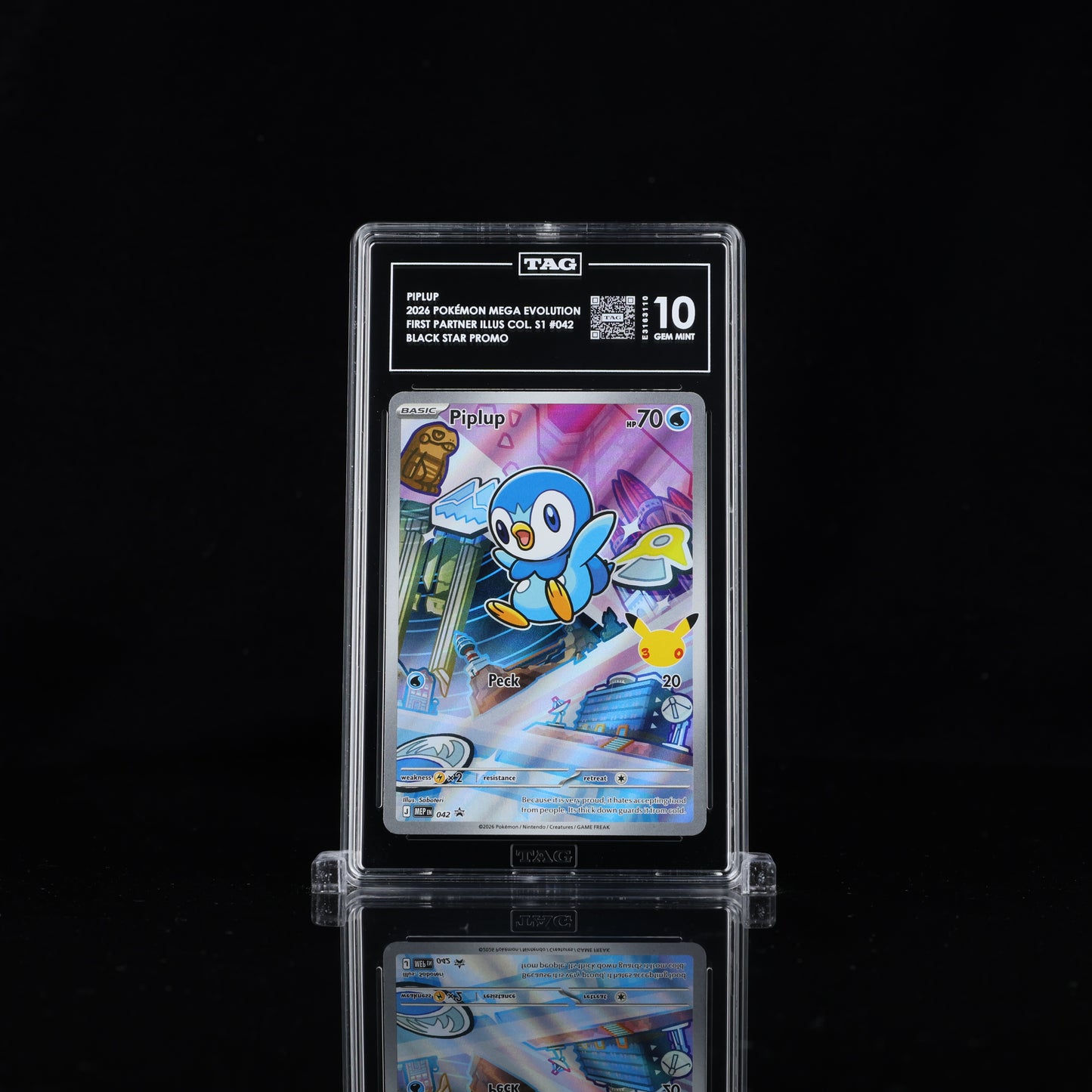 Piplup - First Partner Illustration Collection Series 1 - MEP #042 - TAG 10
