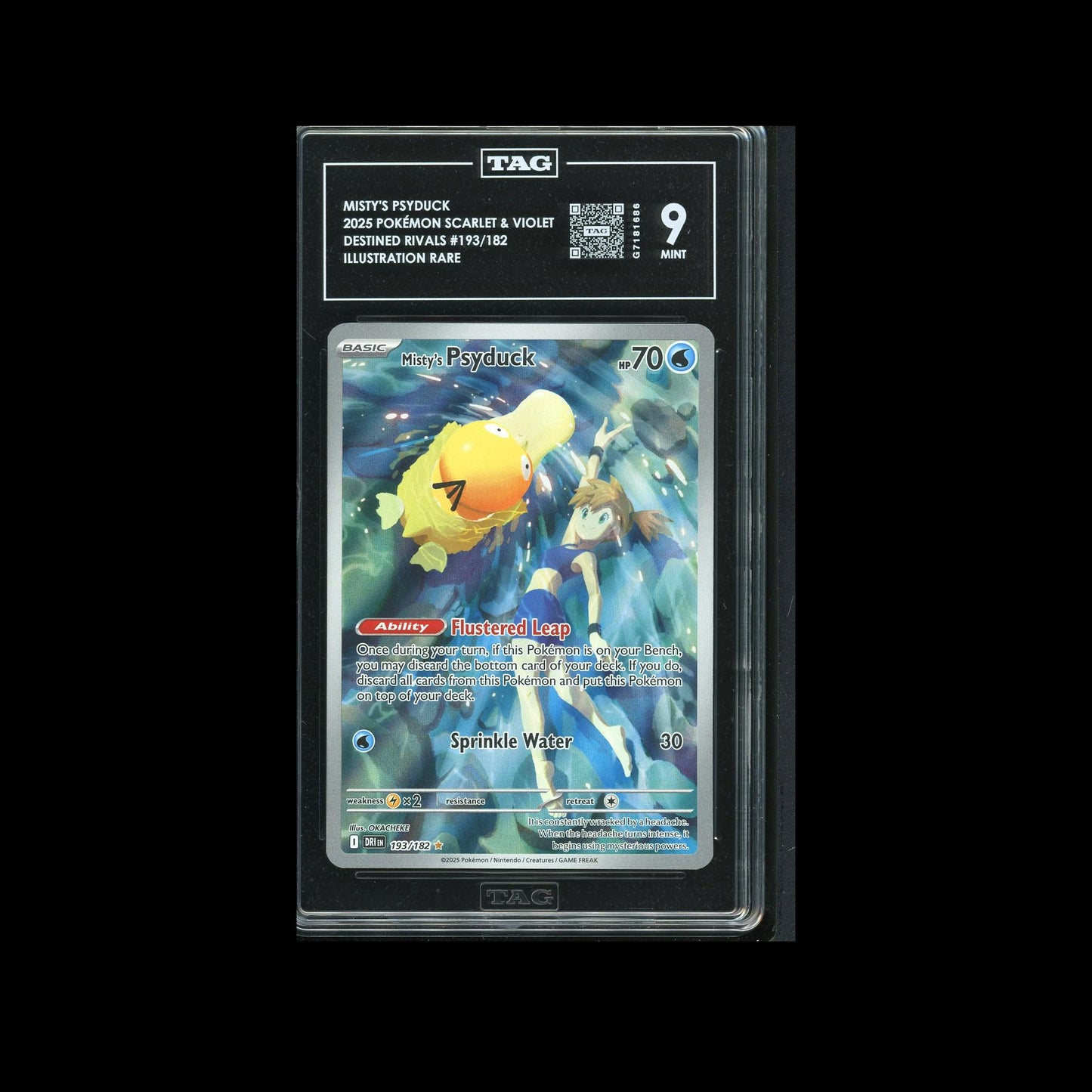 Misty's Psyduck - Destined Rivals 193/182 TAG 9
