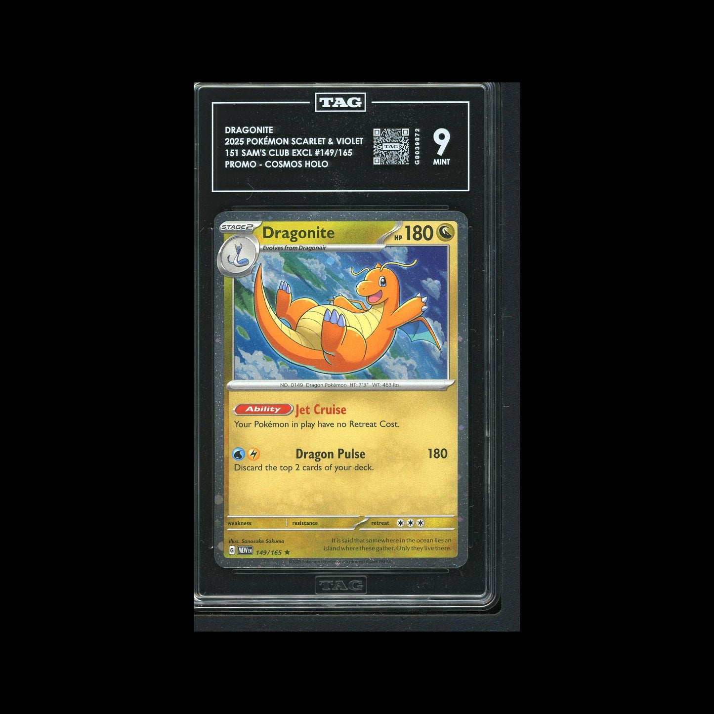 Dragonite - Sam's Club Promo 149/165 TAG 9 - A