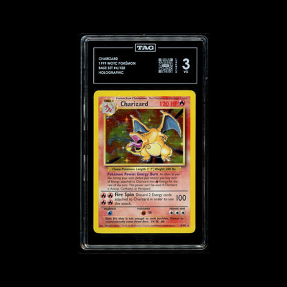 Charizard Holo - Base Set #4/102 - TAG 3