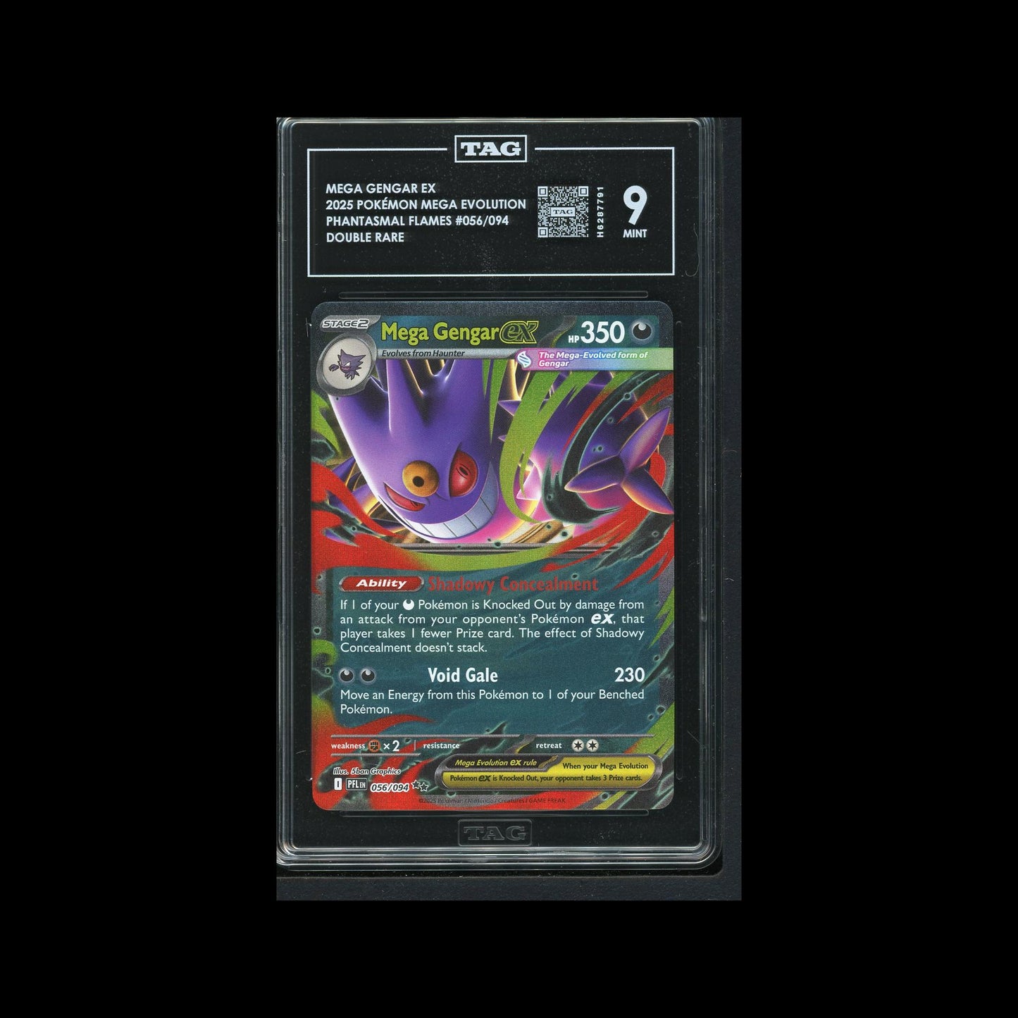 Mega Gengar Ex - Phantasmal Flames 056/094 TAG 9 - A