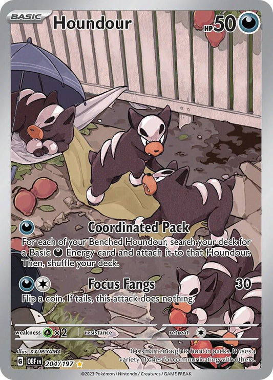 Houndour - Obsidian Flames #204/197