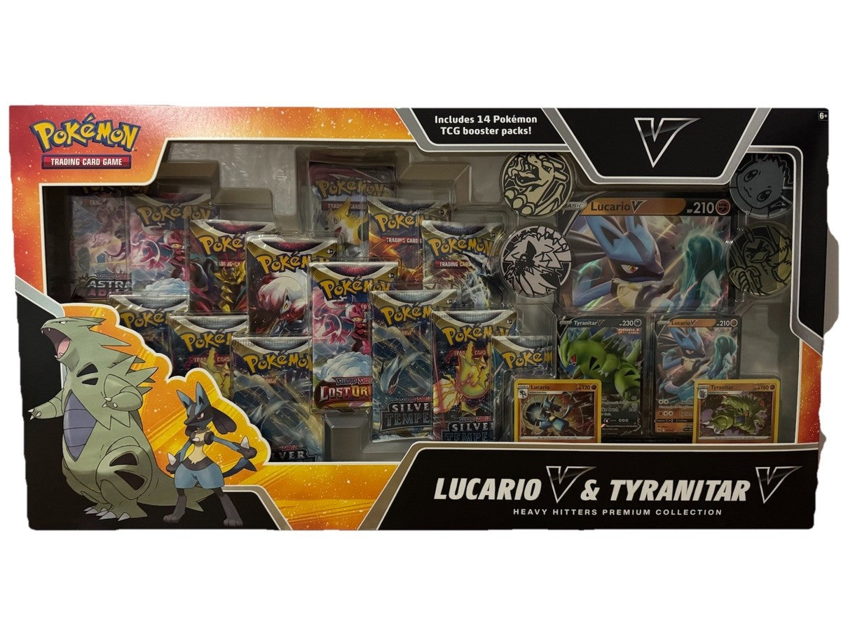 *LIVE RIP* Lucario V and Tyranitar V Heavy Hitters Premium Collection