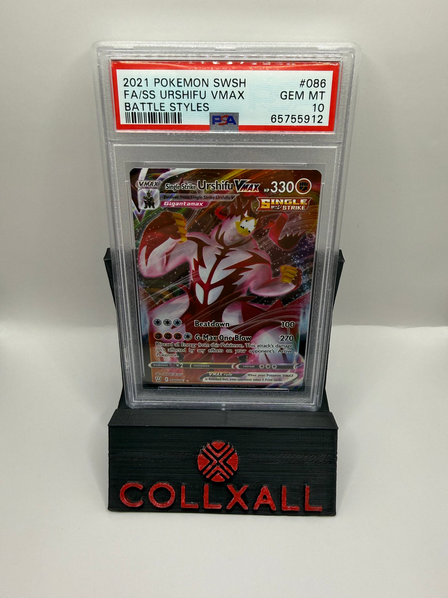 Single Strike Urshifu VMAX - Battle Styles #086/163 - PSA 10