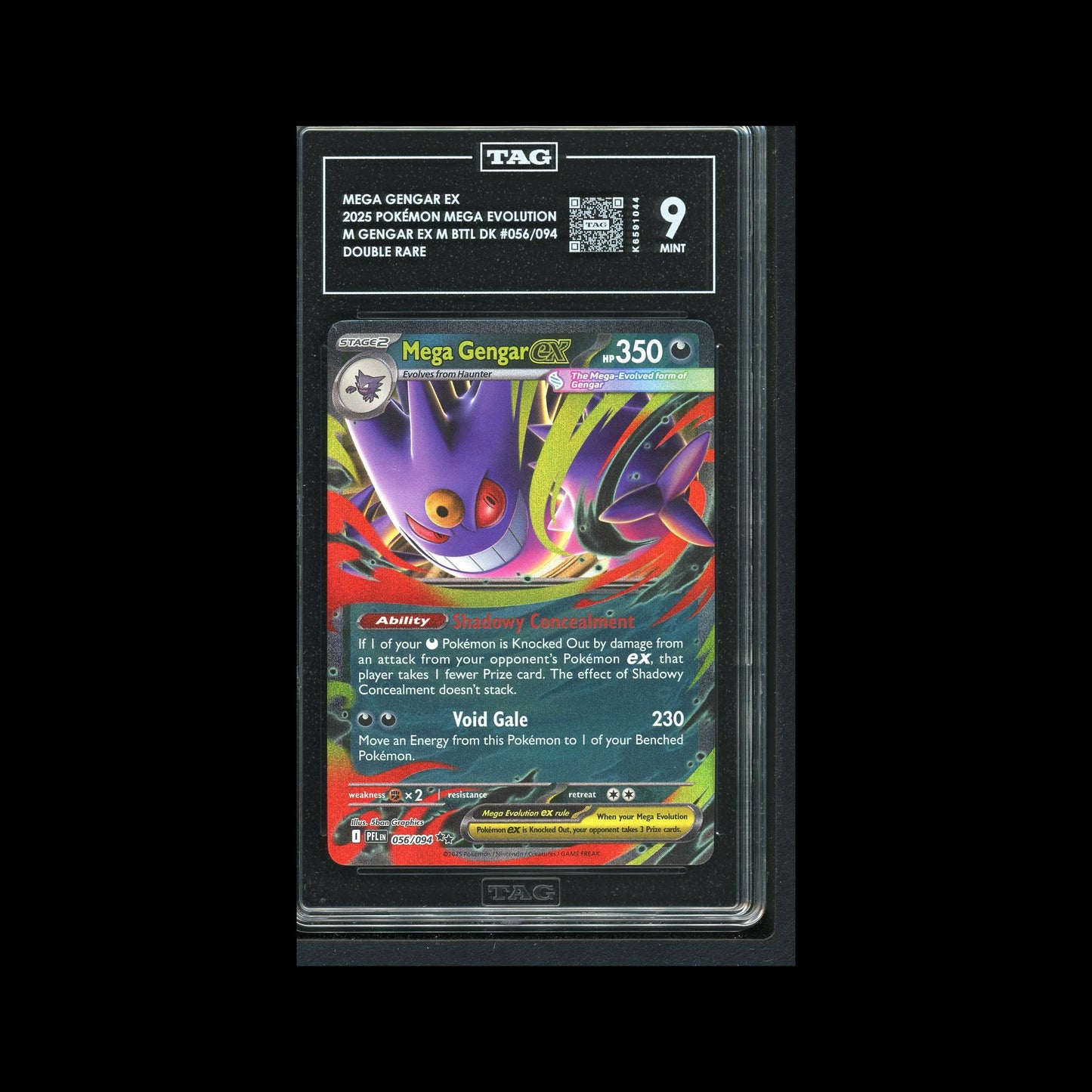 Mega Gengar Ex - Phantasmal Flames 056/094 TAG 9 - B
