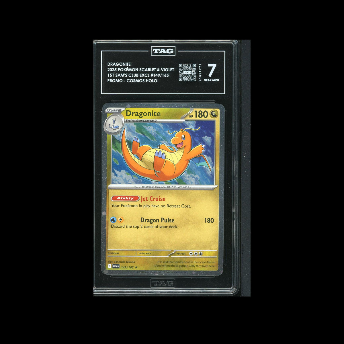 Dragonite 151 Sam's Club Promo 149/165 TAG 7