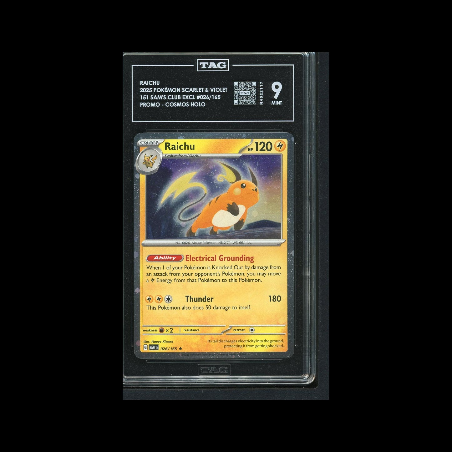 Raichu - Sam's Club Promo 026/165 TAG 9 - E