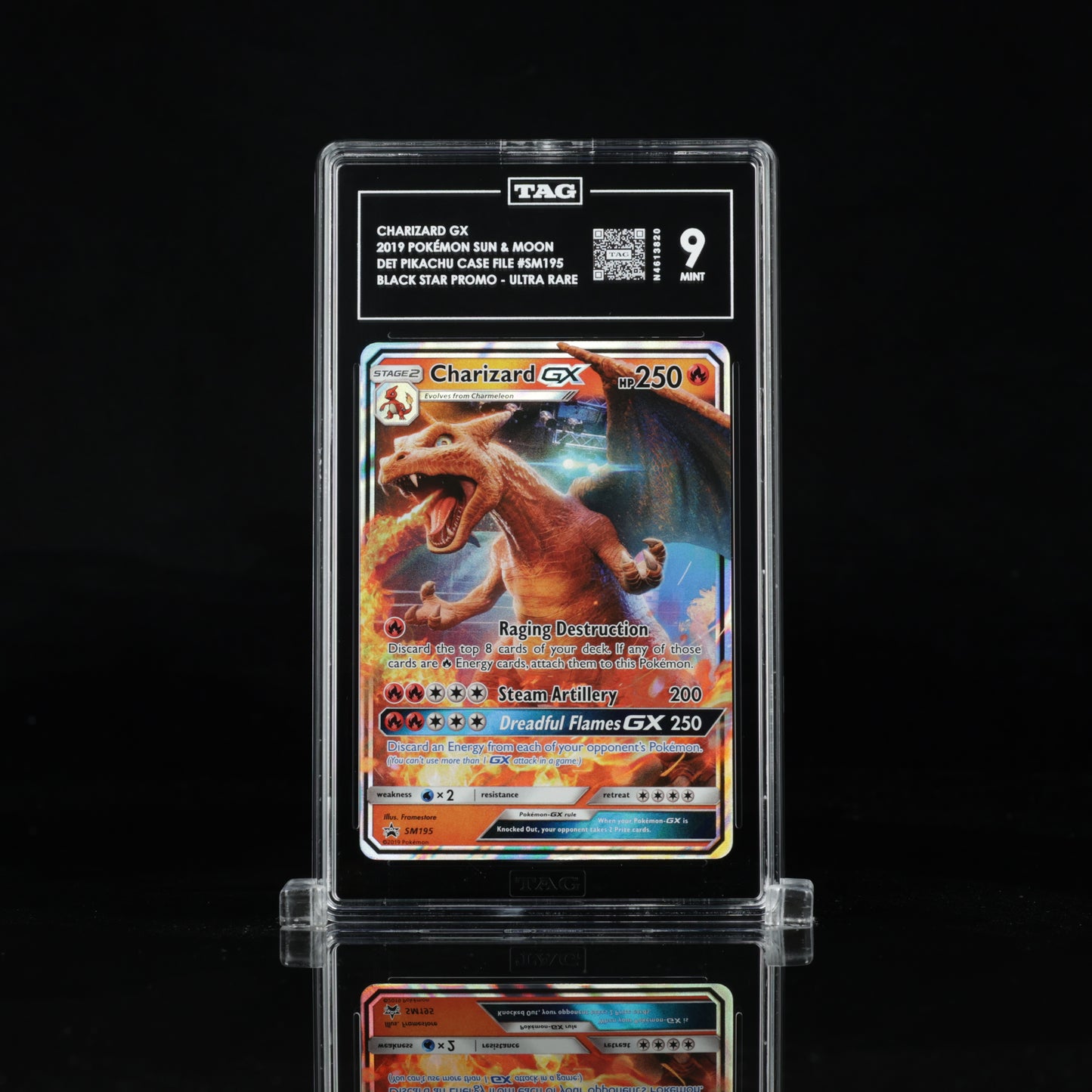 Charizard GX - SM: Detective Pikachu Black Star Promo #SM195 - TAG 9 - I