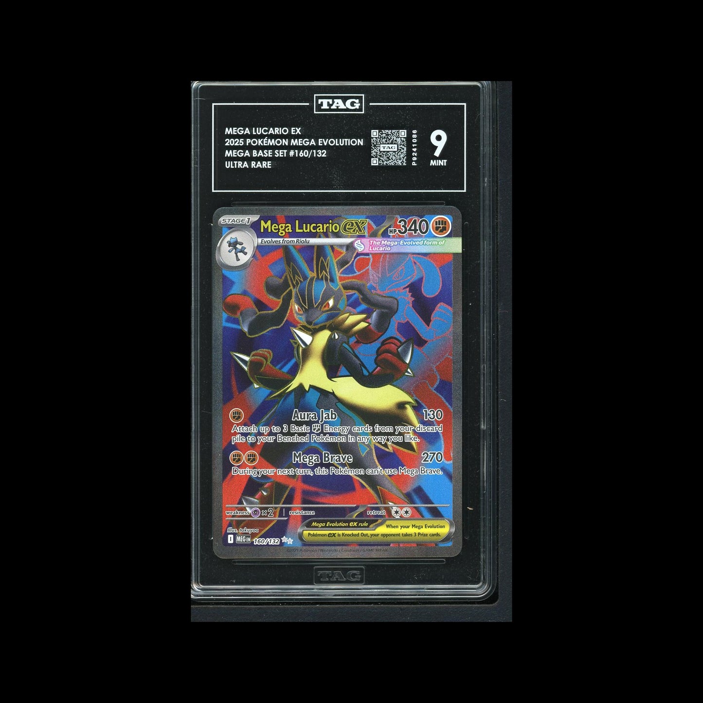 Mega Lucario Ex - Mega Evolution 160/132 TAG 9