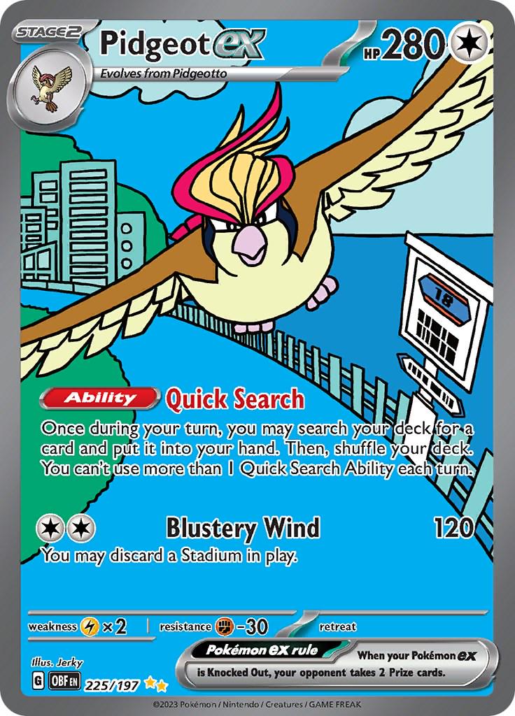 Pidgeot EX - Obsidian Flames #225/197