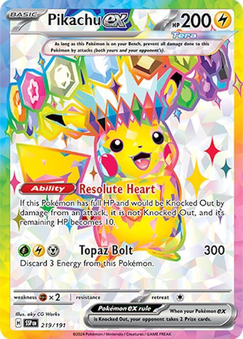 Pikachu EX - Surging Sparks #219/191