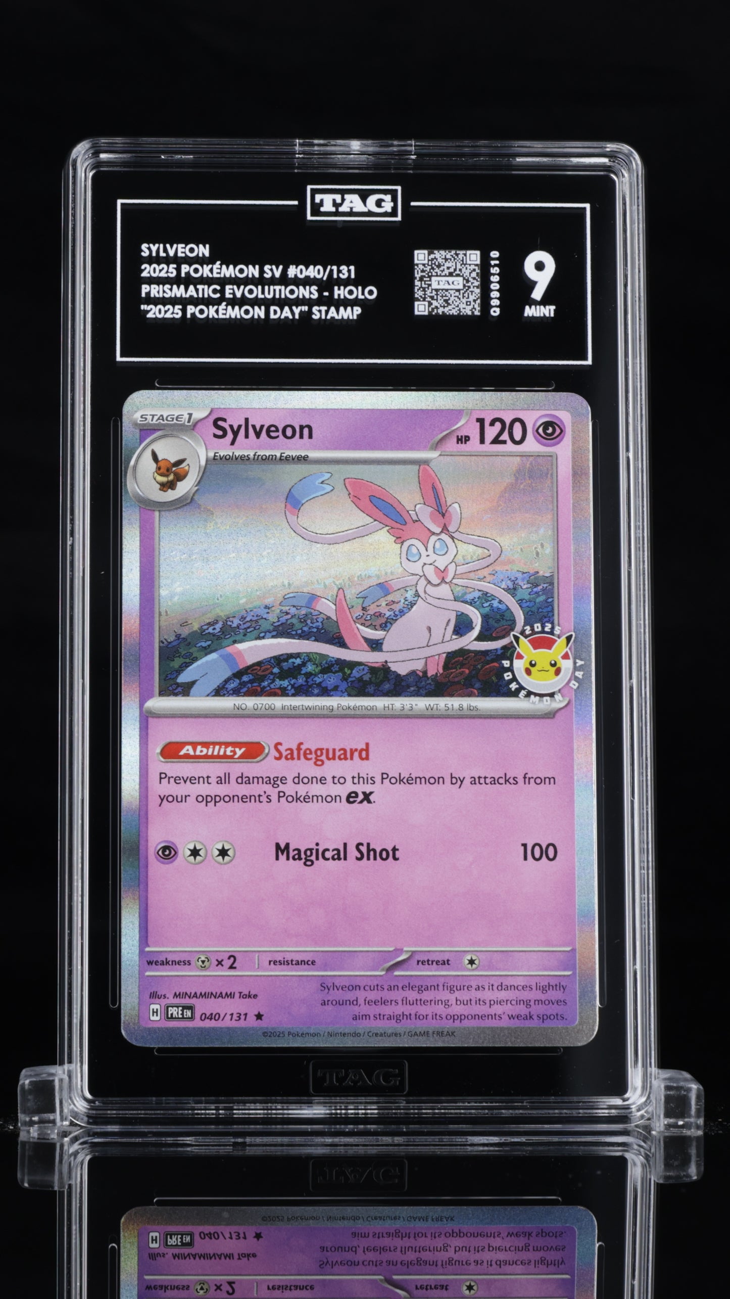 Sylveon 040/131 "2025 Pokémon Day" Stamp - Holo - TAG 9