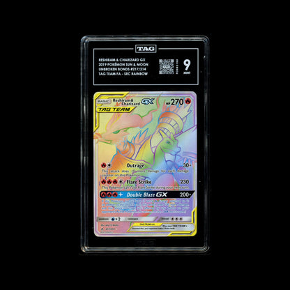 Reshiram & Charizard GX - UBB #217/214 - TAG 9