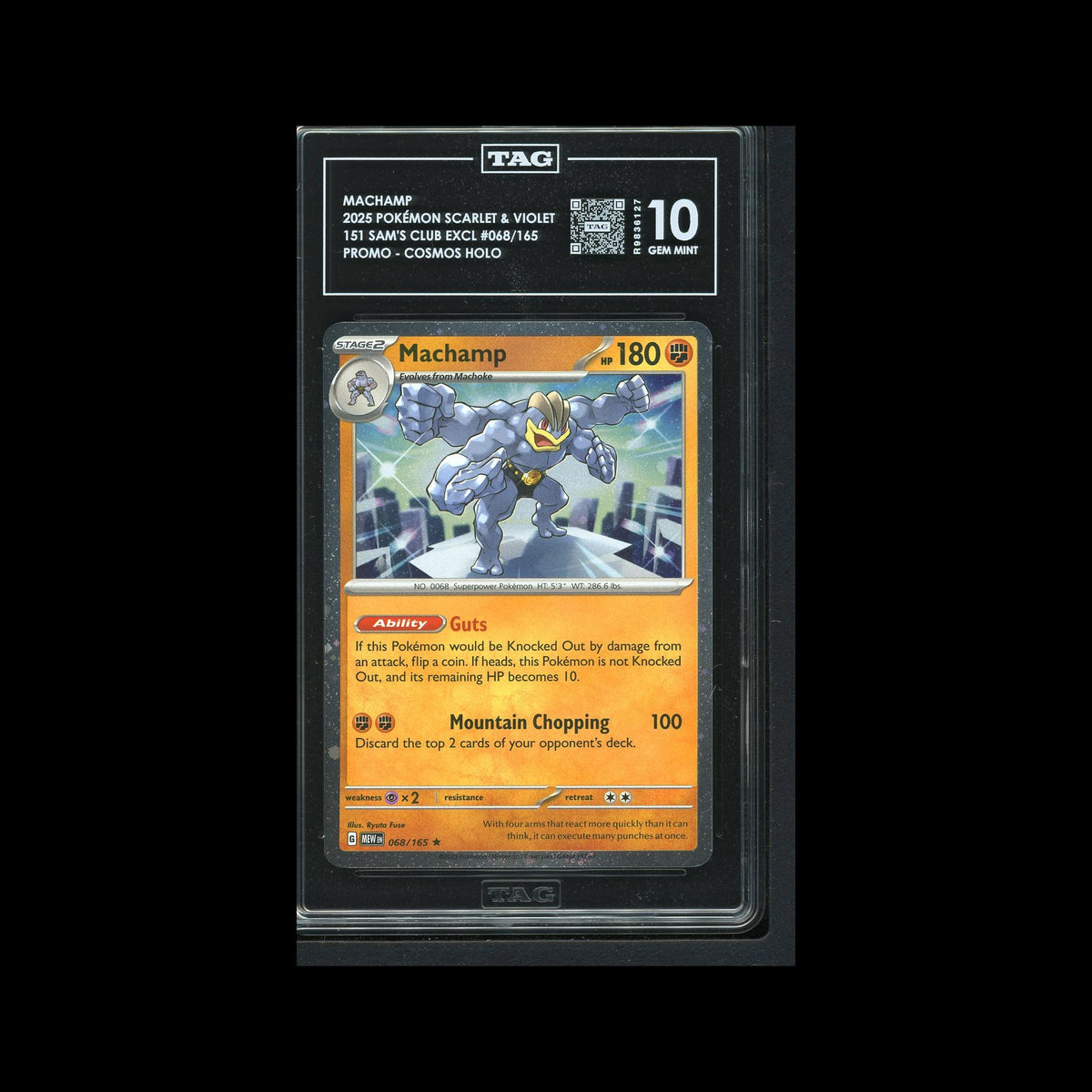 Machamp 151 Sam's Club Promo 68/165 TAG 10