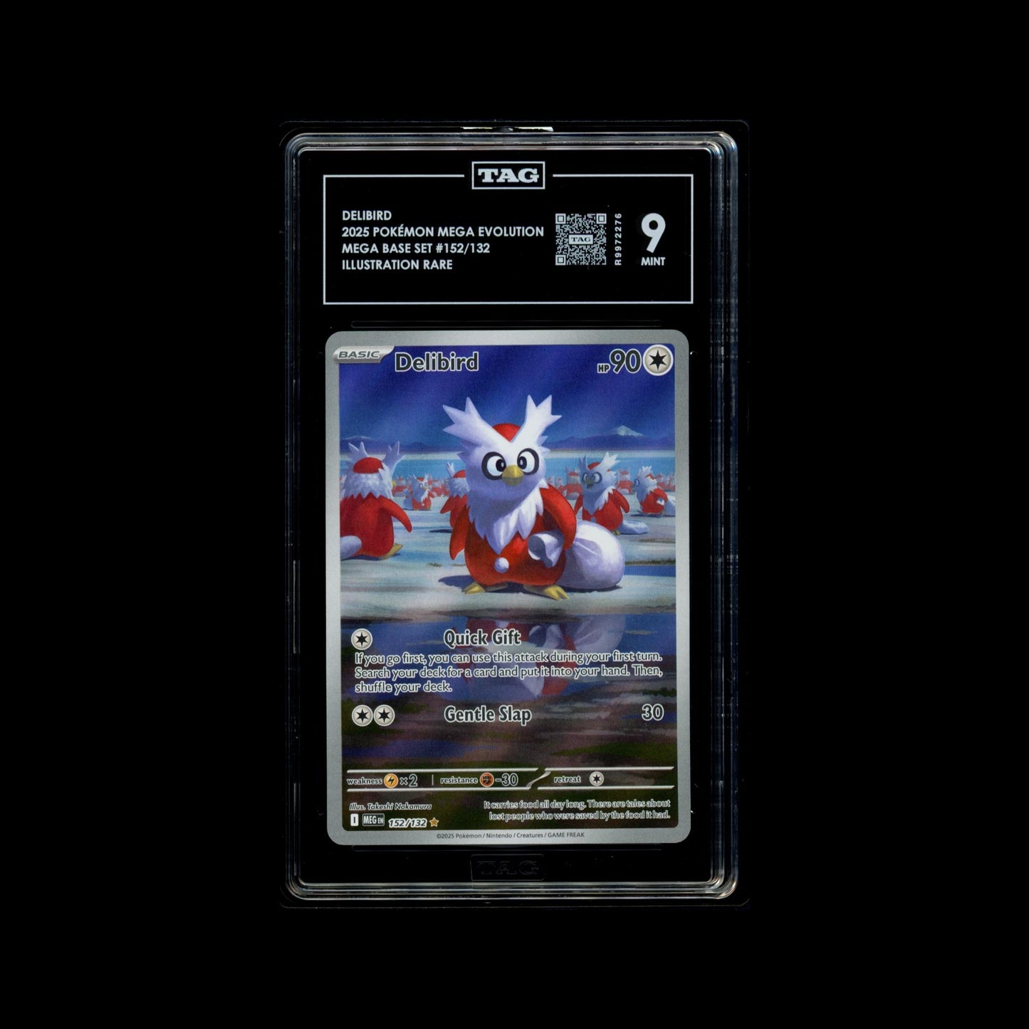 Delibird - MEGA Base Set 152/132 TAG 9 MINT