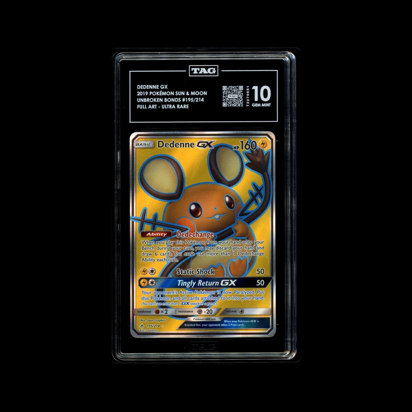 Dedenne GX - UBB #195/214 - TAG 10