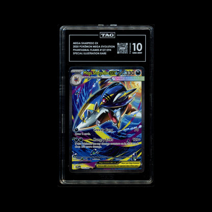 Mega Sharpedo ex - Phantasmal Flames 127/094 TAG 10 GEM MINT - A