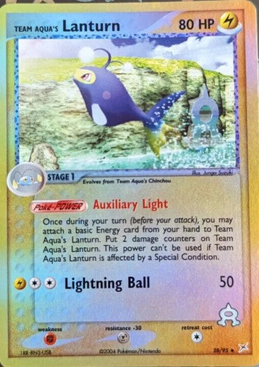 Team Aqua's Lanturn - EX Team Magma vs Team Aqua #28/95 Reverse Holo