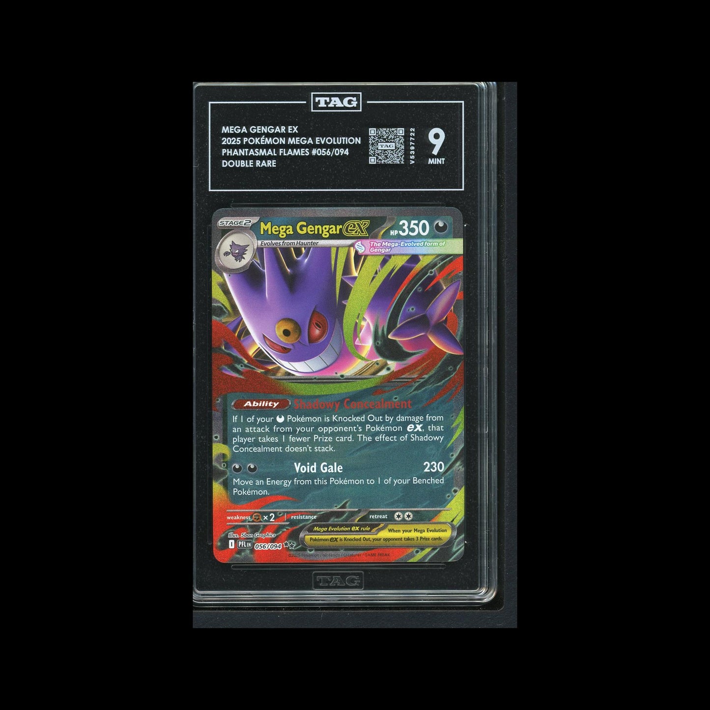 Mega Gengar Ex - Phantasmal Flames 056/094 TAG 9 - C