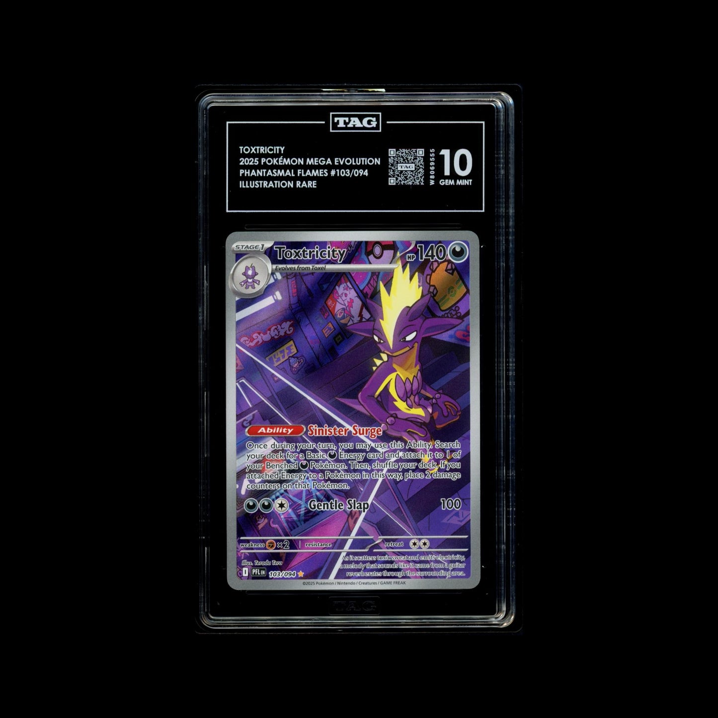 Toxtricity - Phantasmal Flames 103/094 TAG 10 GEM MINT - B