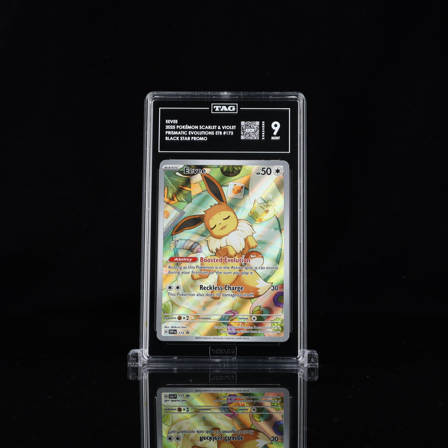Eevee - Prismatic Evolutions ETB SVP #173 - TAG 9 MINT
