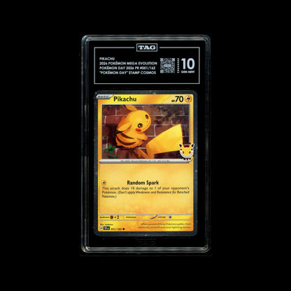 Pikachu - Pokemon Day 2026- Stamp Cosmos - #051/162 - TAG 10