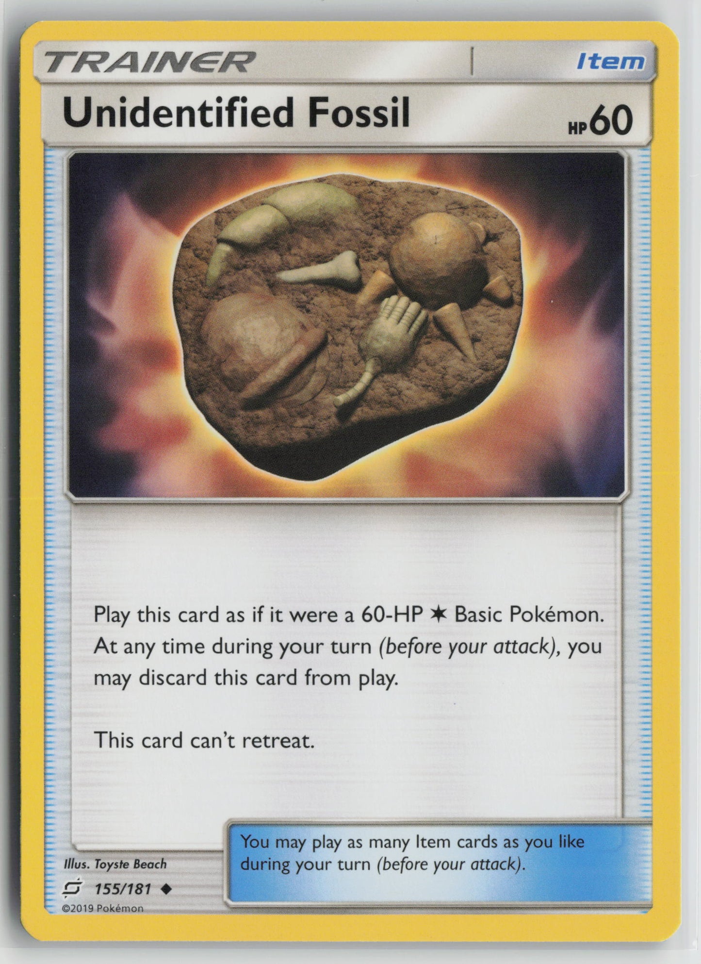 Unidentified Fossil Uncommon SM - Team Up 155/181 NM