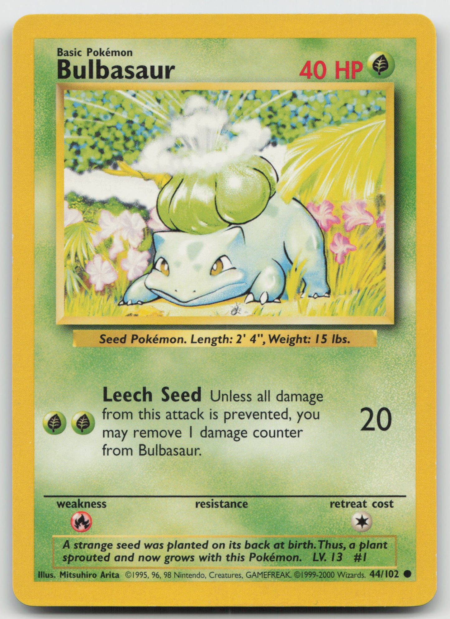 Bulbasaur Common Base Set 044/102 LP