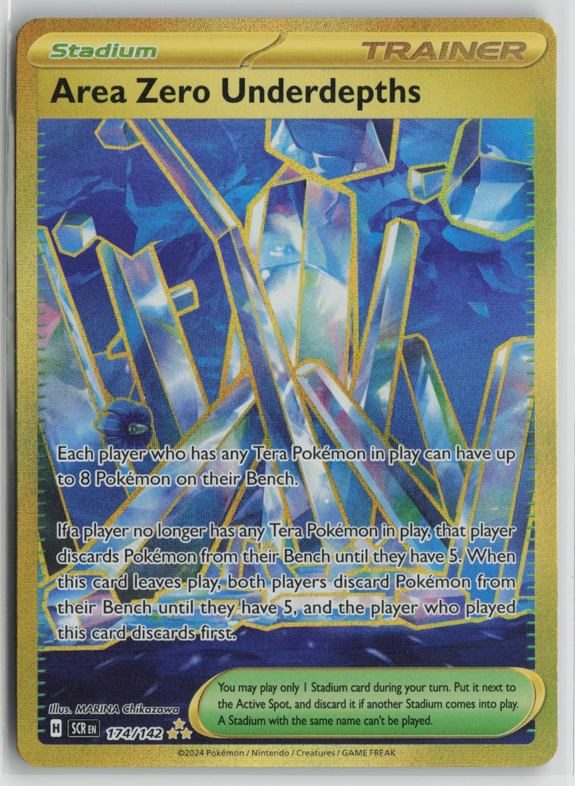 Area Zero Underdepths - Hyper Rare Holo SCR 174/142 NM