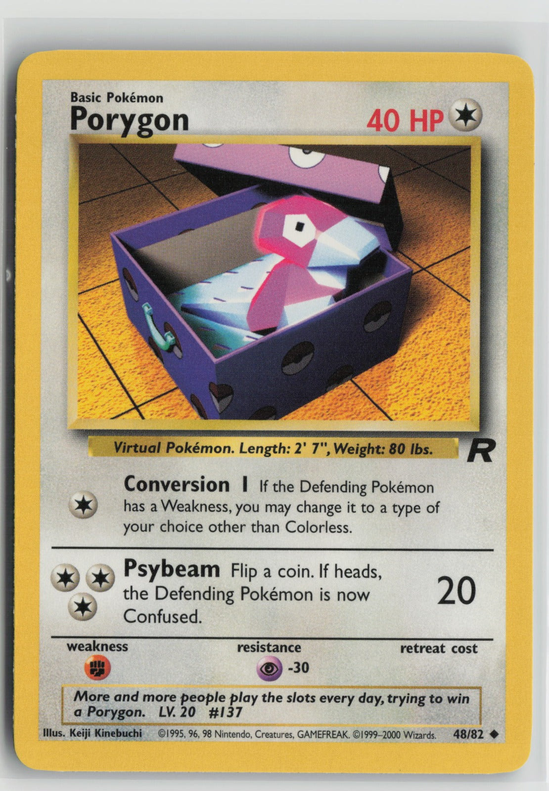 Porygon Uncommon Unlimited TR 48/82 NM