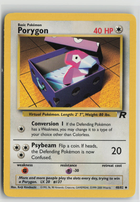 Porygon Uncommon Unlimited TR 48/82 NM