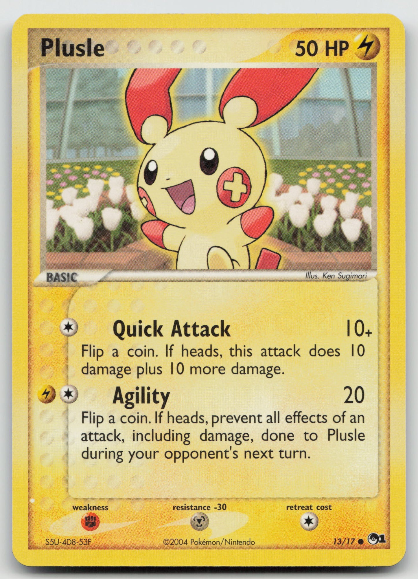 Plusle Common Normal POP 013/017 NM