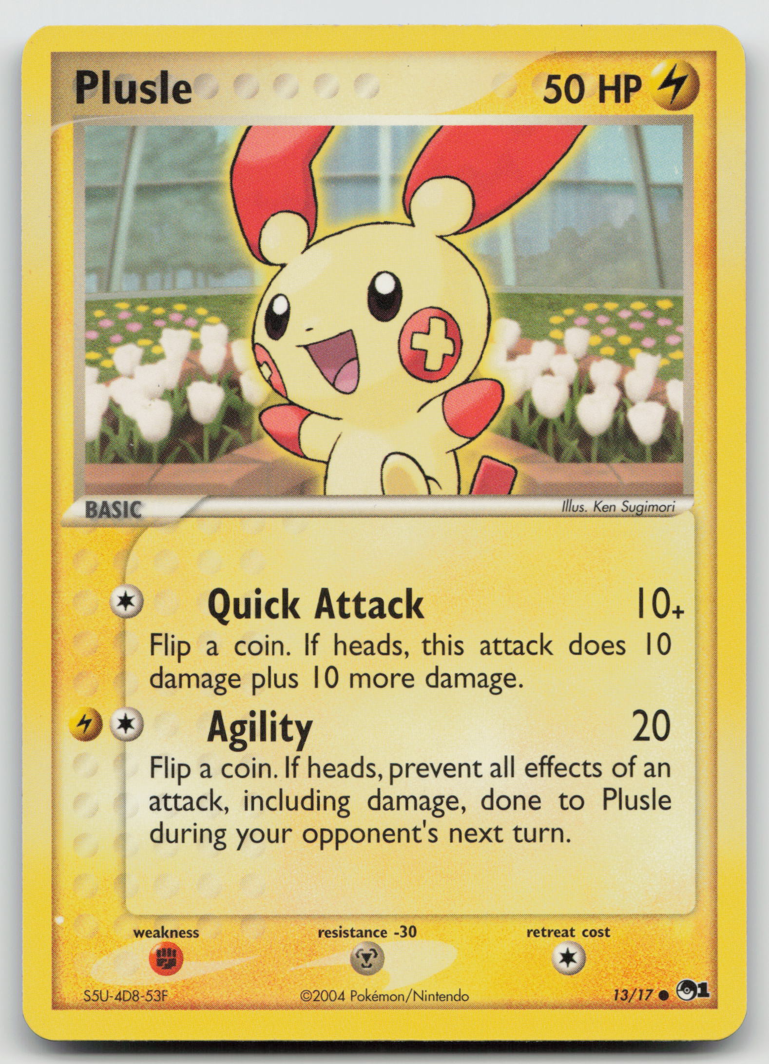 Plusle Common Normal POP 013/017 NM