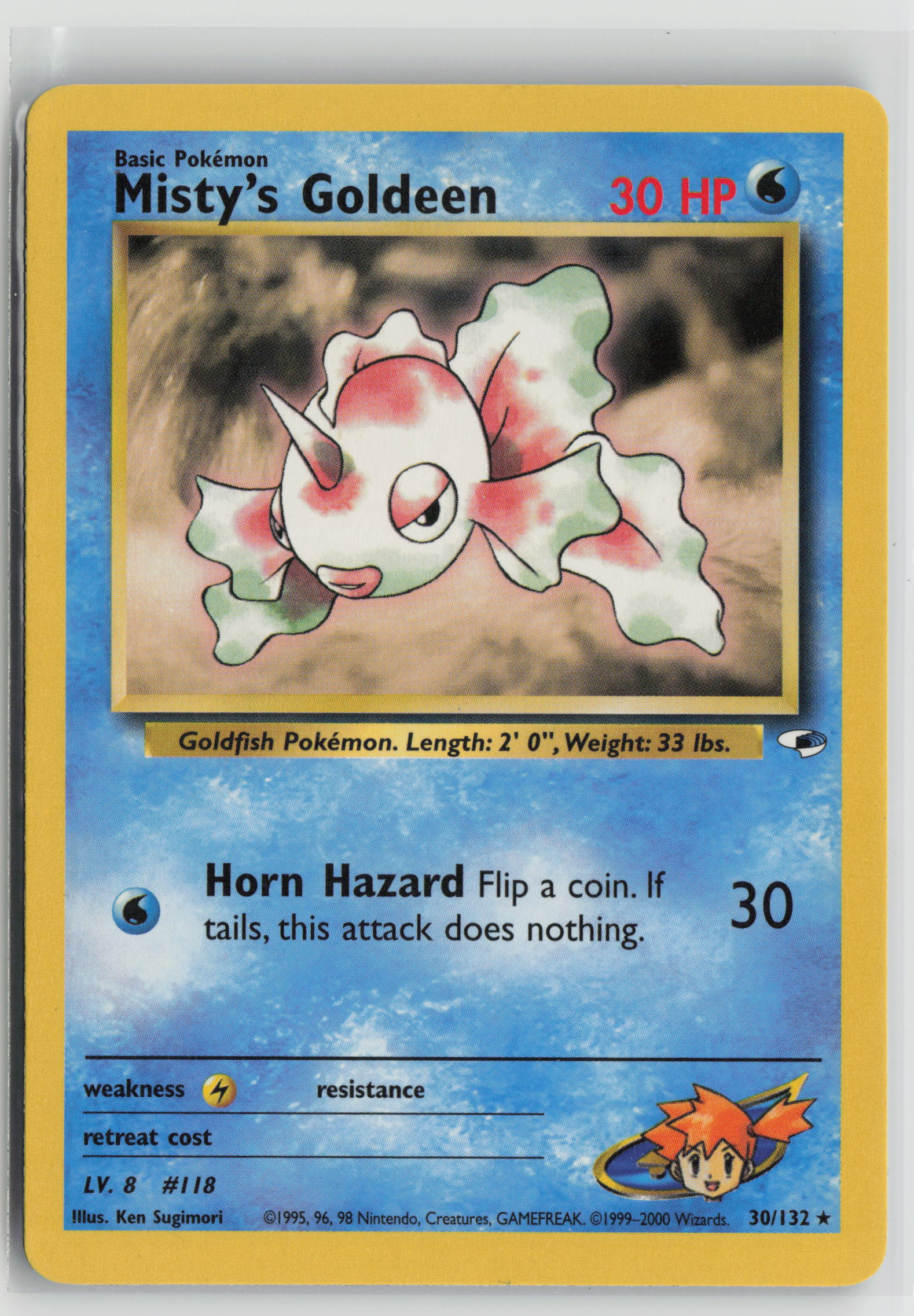 Misty's Goldeen (30) Rare Unlimited G1 030/132 LP