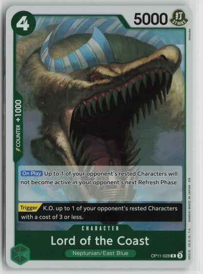 Lord of the Coast R Foil OP11 OP11-028 NM
