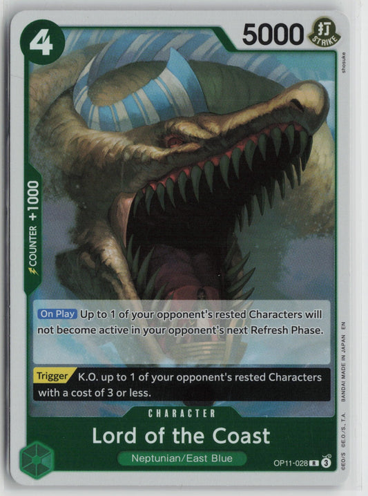 Lord of the Coast R Foil OP11 OP11-028 NM