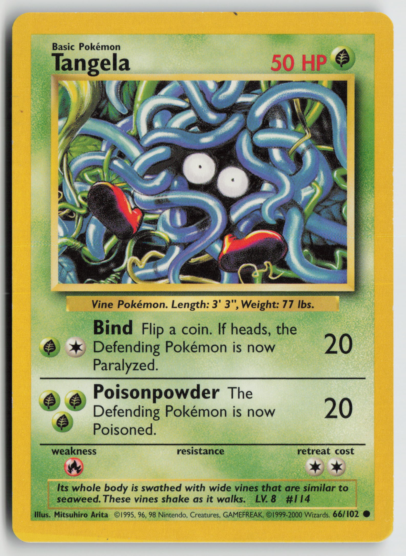 Tangela Common Base Set 066/102 HP