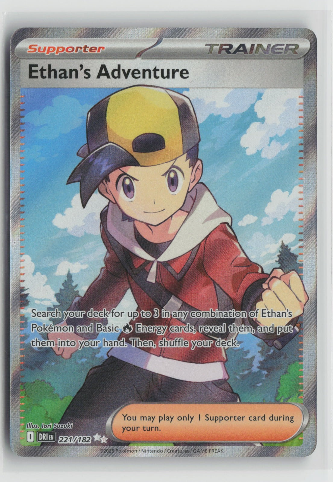 Ethan's Adventure Ultra Rare Holo DRI 221/182 NM