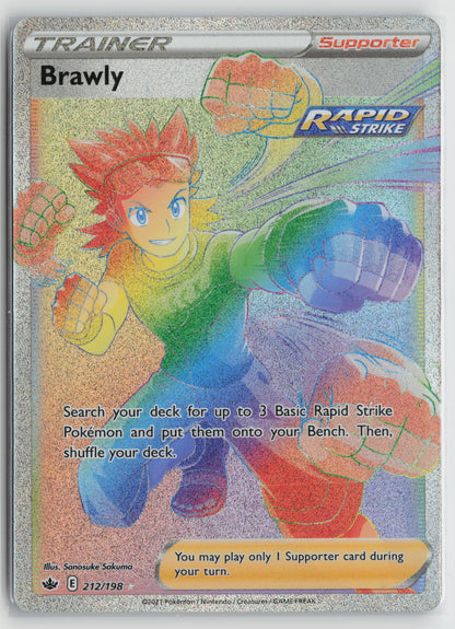 Brawly (Secret) Secret Rare SWSH06: Chilling Reign 212/198 NM