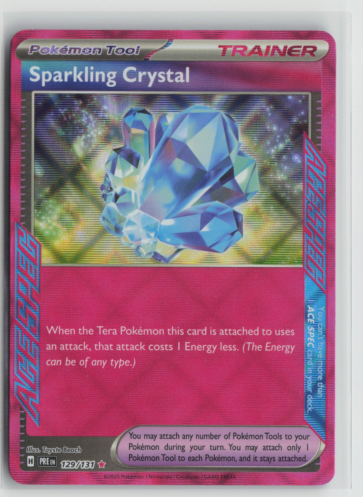 Sparkling Crystal ACE SPEC Rare Holo PRE 129/131 NM