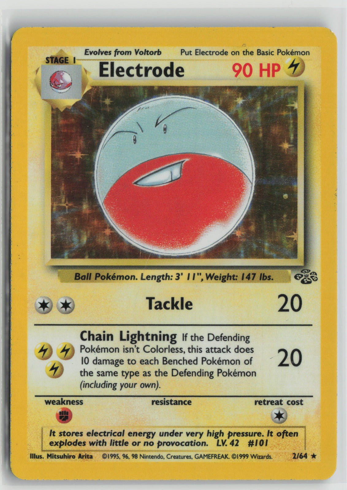 Electrode (2) Holo Rare Unlimited JU 02/64 LP