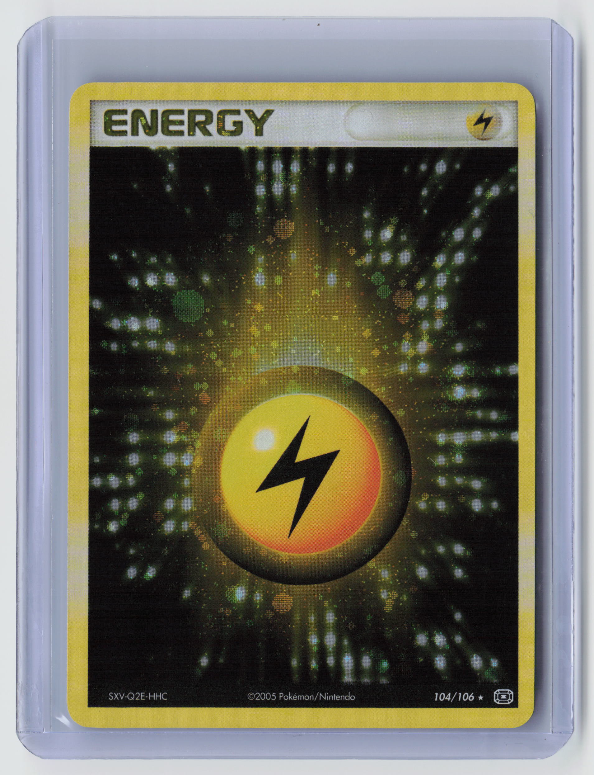 Lightning Energy Holo Rare Emerald 104/106 NM