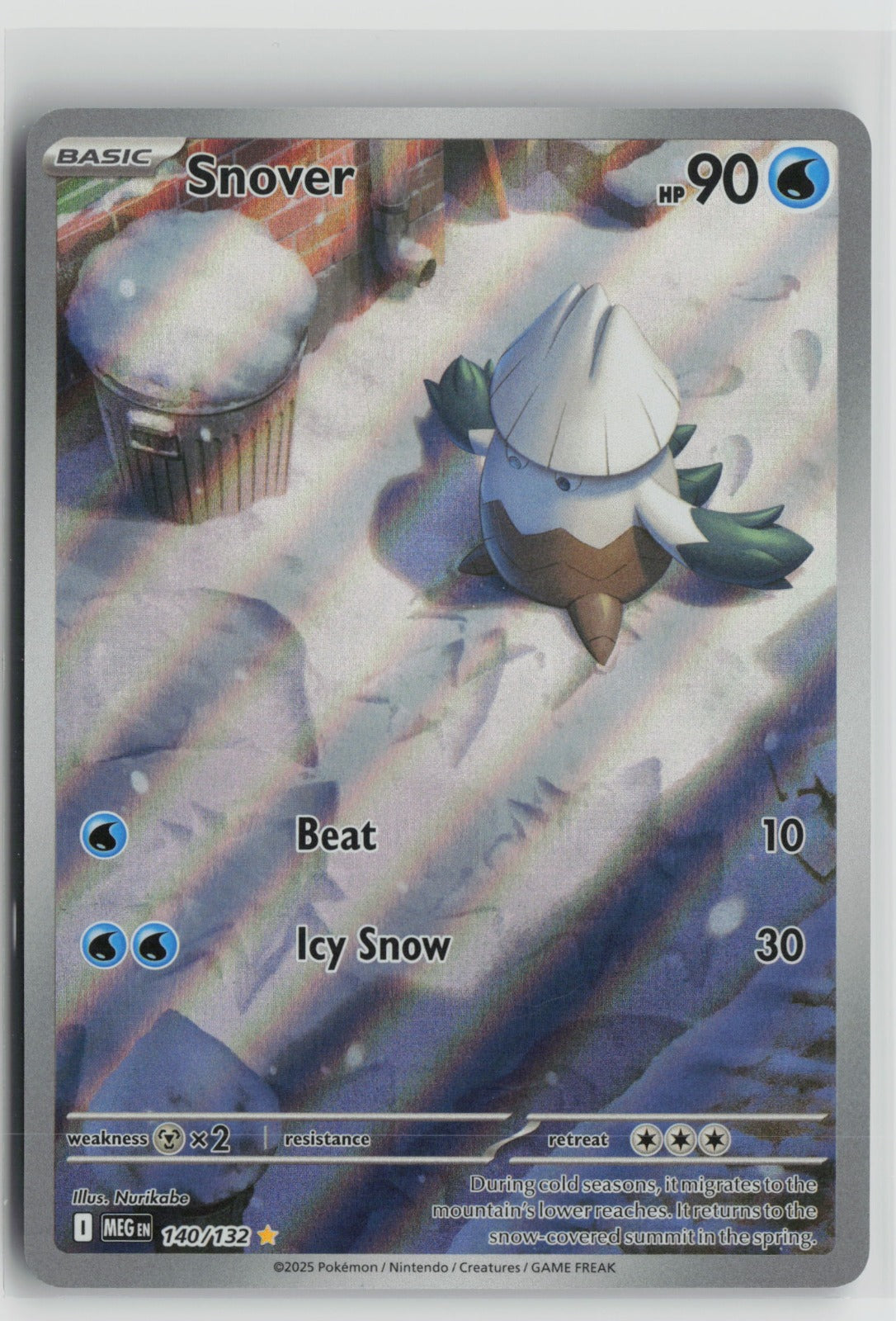 Snover Illustration Rare Holo MEG 140/132 NM
