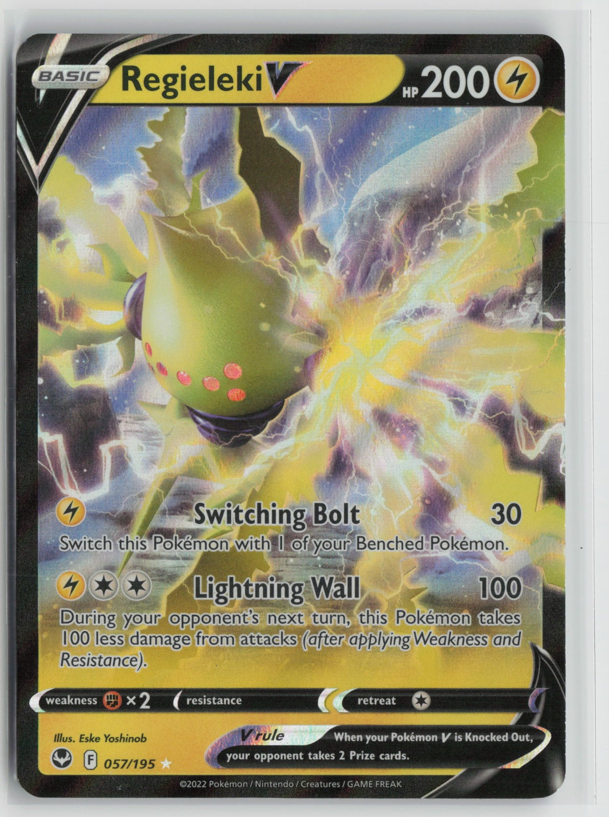 Regieleki V Ultra Rare Holo SWSH12 057/195 NM