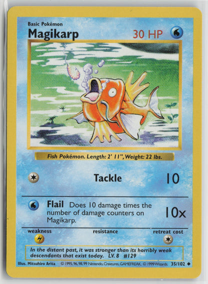 Magikarp Uncommon Unlimited BSS 035/102 NM