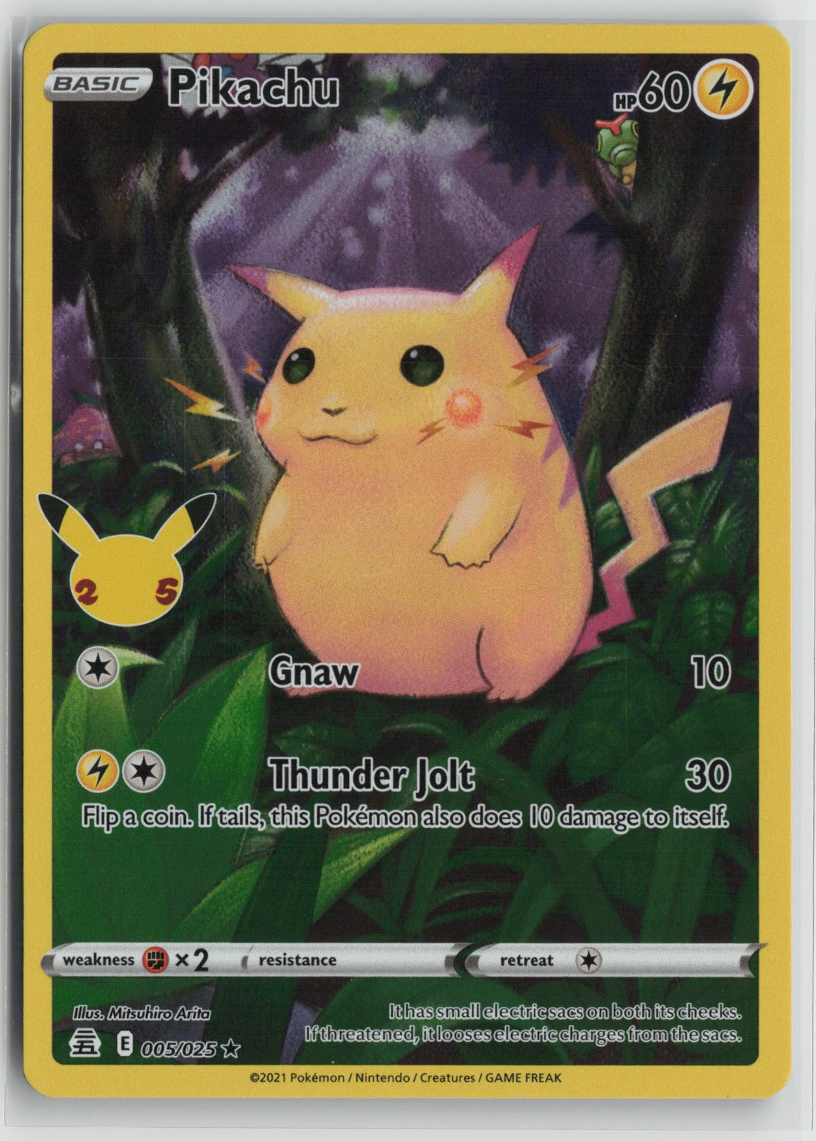 Pikachu Holo Rare Holo CLB 005/025 NM