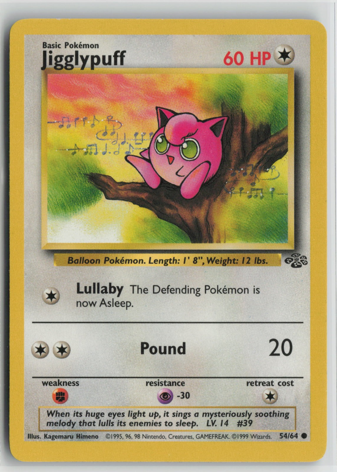 Jigglypuff Common Unlimited JU 54/64 LP