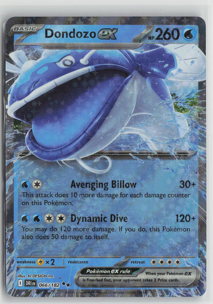 Dondozo ex - Double Rare Holo DRI 066/182 NM
