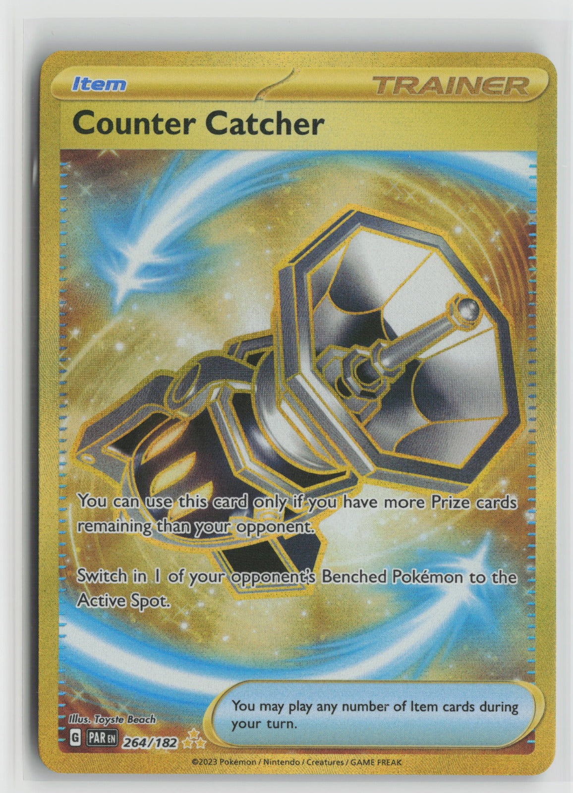 Counter Catcher - Hyper Rare Holo PAR 264/182 NM